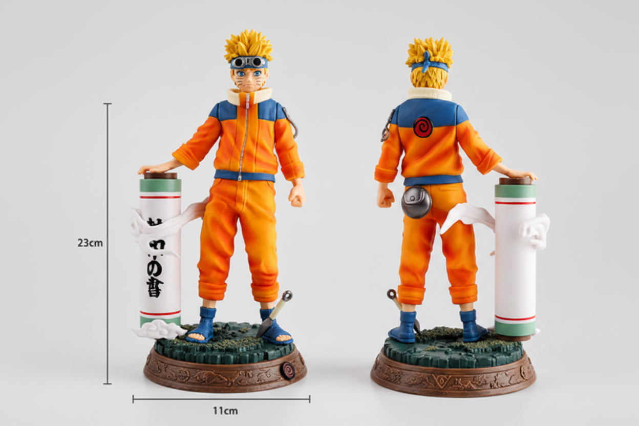 Naruto Standing Along with Big Scroll