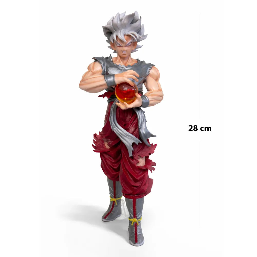 Goku Gray Super Siyan With Ball Figure