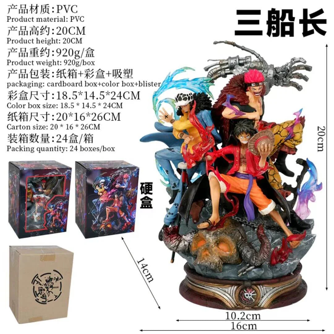 Pirate Alliance | Luffy | Kid | Law | Action Figure