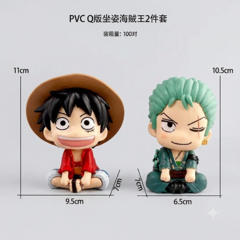 Zoro & Luffy Figures Set