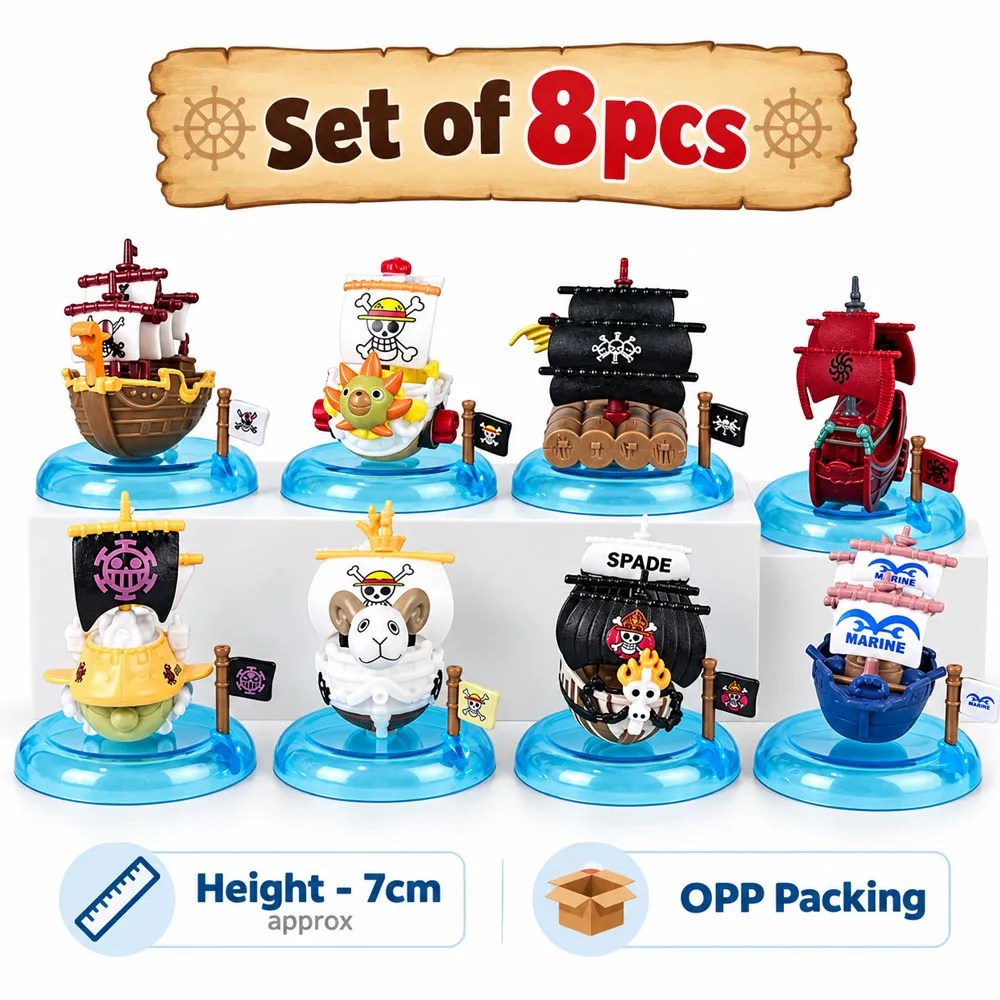 Onepiece Ships Set of 8