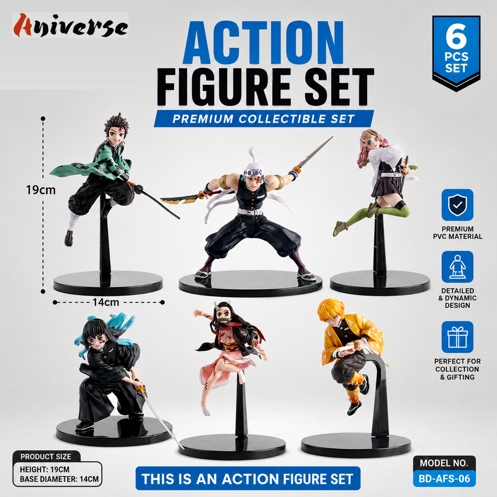 Demon Slayer Action Set of 6