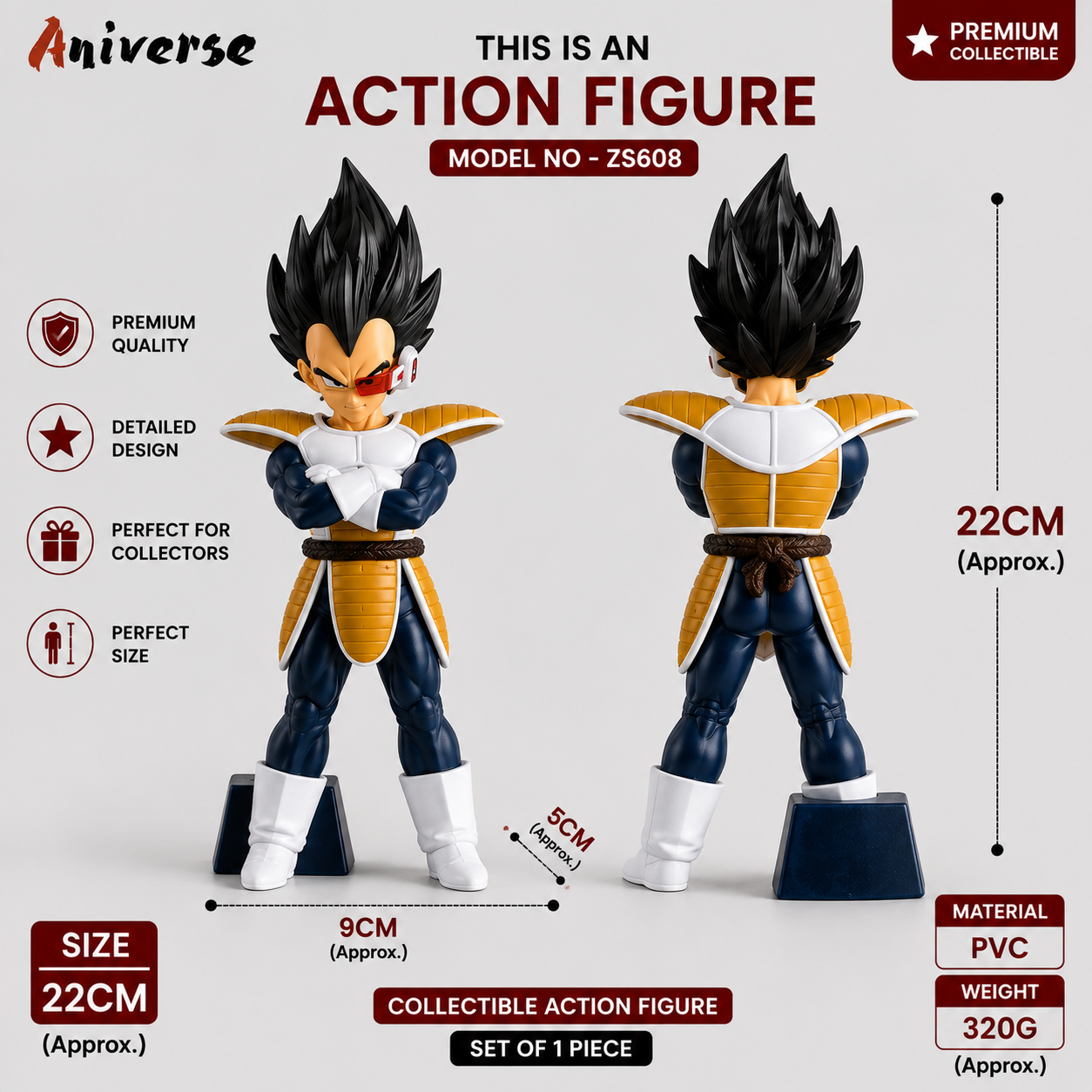 Vegeta Red Eyed Figurine