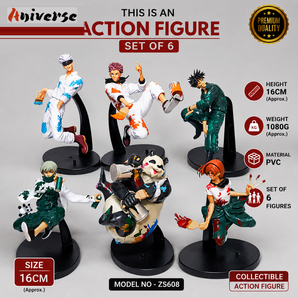 Jujutsu Kaisen Set of 6 Mini Action Figures