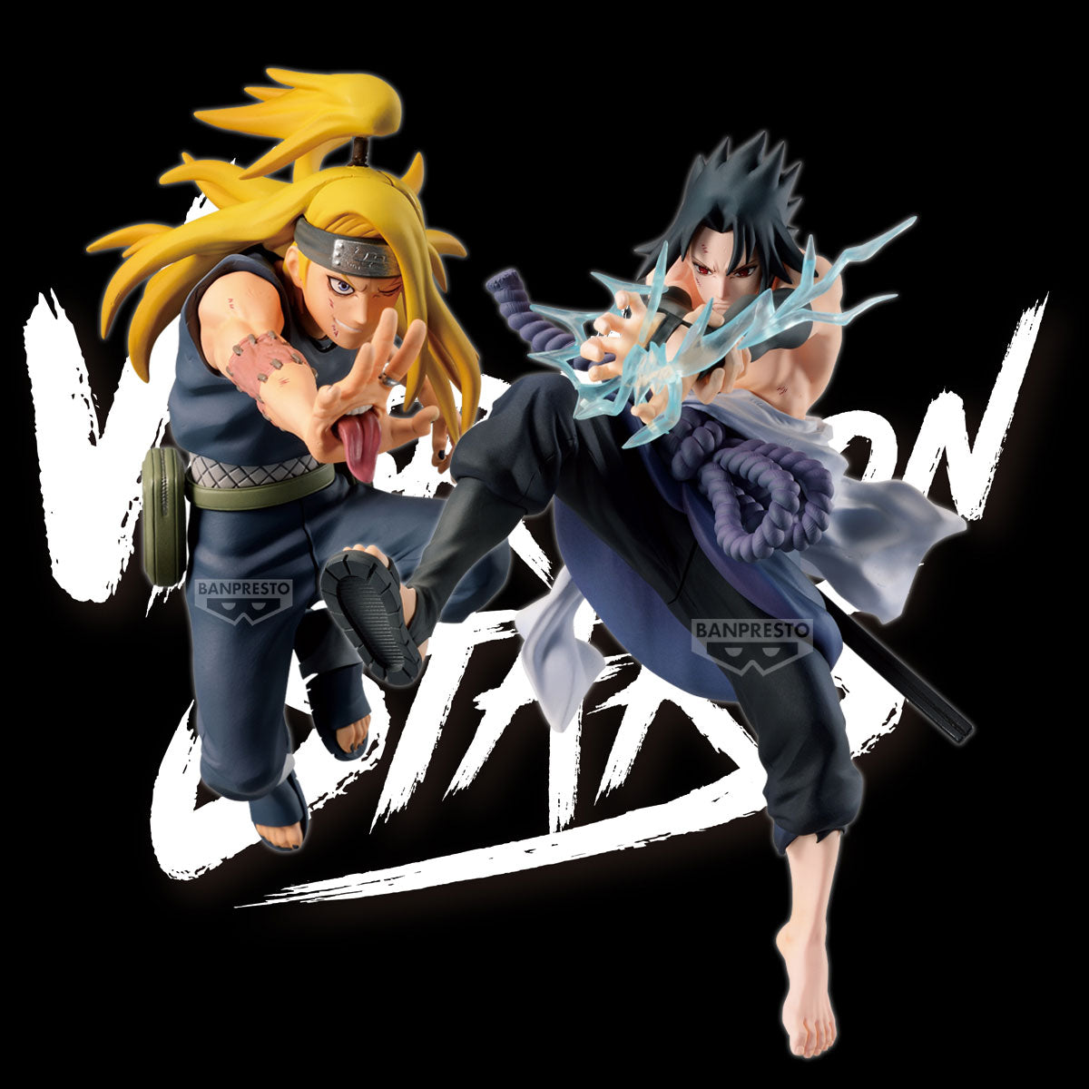 Naruto 72 Series - 40 Vibration Stars - Deidara & Sasuke Uchiha - B: Sasuke Uchiha Figure by Banpresto