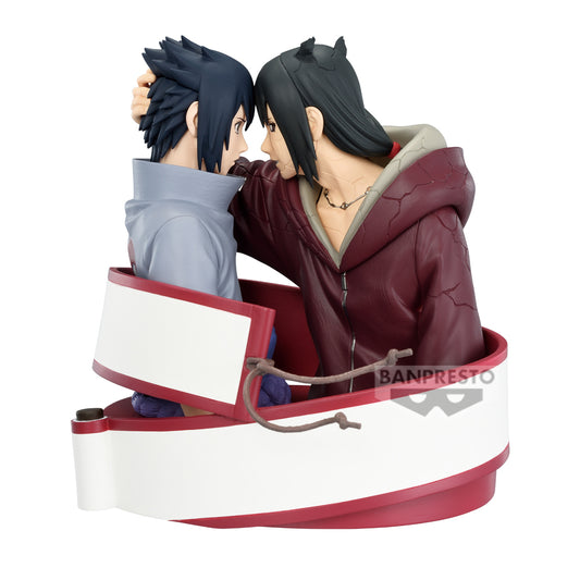 Naruto Shippuden Portrelic - Sasuke Uchiha & Itachi Uchiha Figure by Banpresto