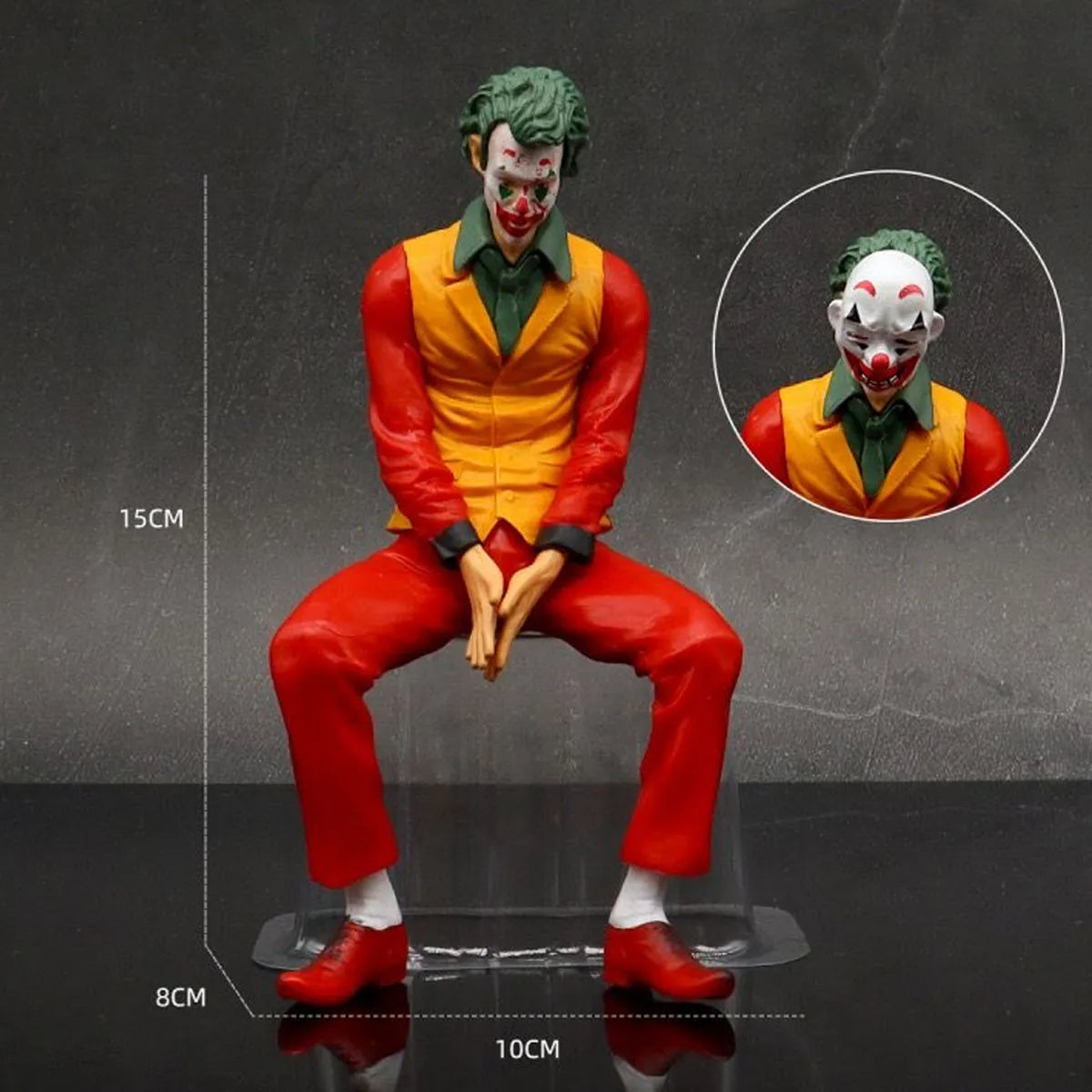 Red Joker Sitting Figure
