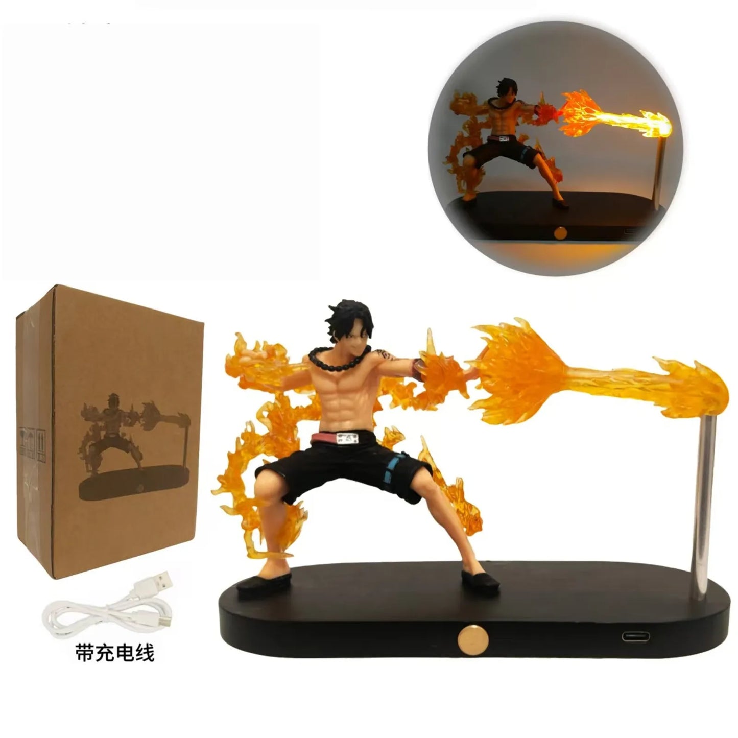 Portgas D. Ace Flame LED Lamp