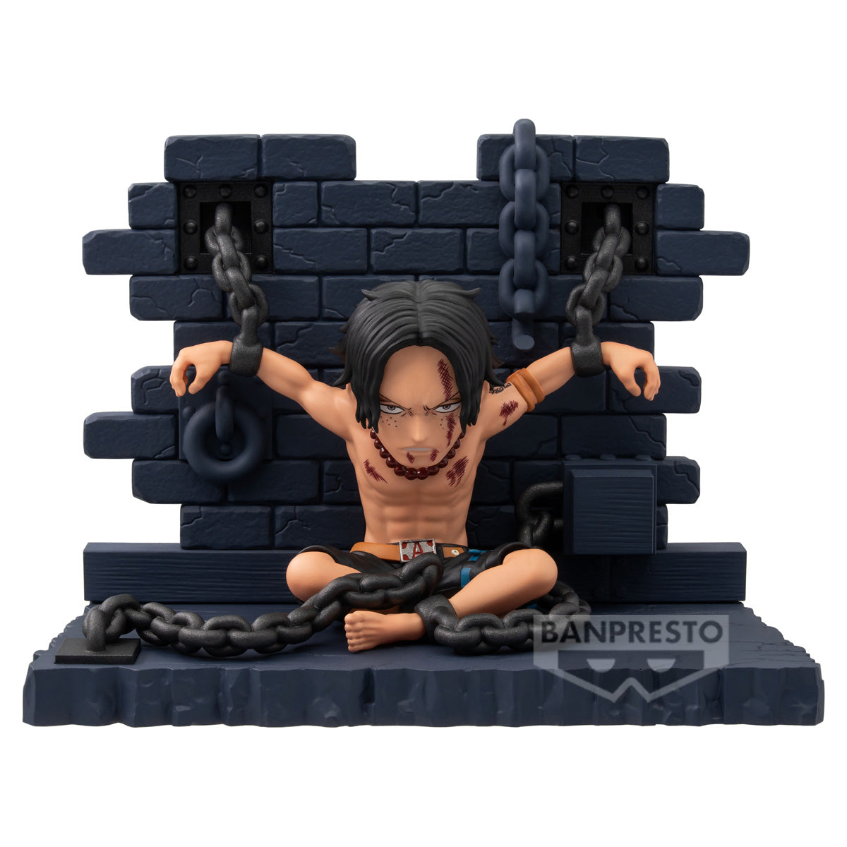 One Piece World Collectable Figure Log Stories - Portgas D.Ace- Impeldown Figure by Banpresto