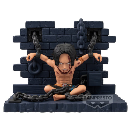 One Piece World Collectable Figure Log Stories - Portgas D.Ace- Impeldown Figure by Banpresto